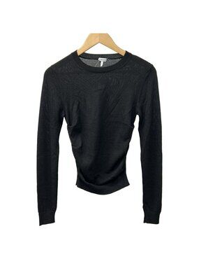 Loewe Long Sleeve Sweater S Black Crew